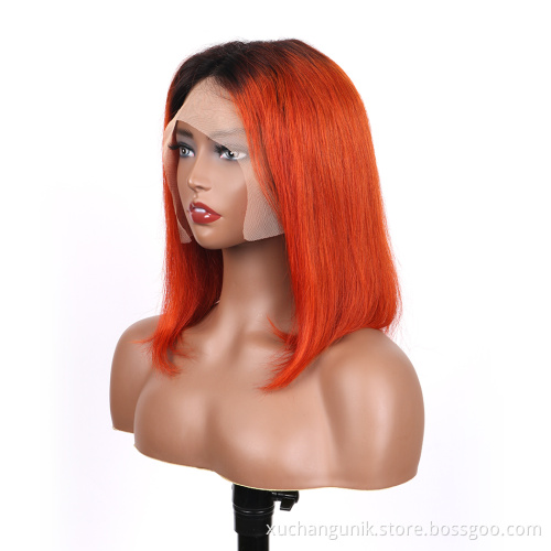 Uniky Raw Virgin Human Hair 13X4 13X6 HD Swiss Lace Frontal Wig 150% Density T Part Lace Wigs Bob Wigs for Women with Baby Hair